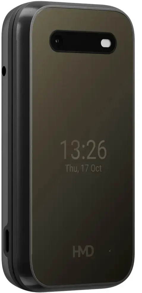 Atlenkiamas telefonas HMD 2660 Flip TA-1711 Dual SIM, Juodas