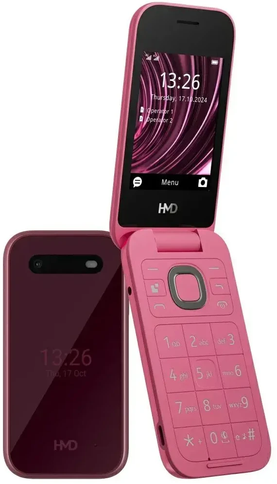 HMD 2660 Flip TA-1711 Dviguba SIM kortelė, raudona