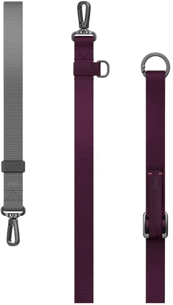 Telefono dirželis UNIQ Vista Flex 2-in-1 bordo-pilkas