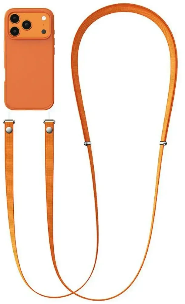 Phone lanyard Usams ZB360 1.08–2.08m oranžinis