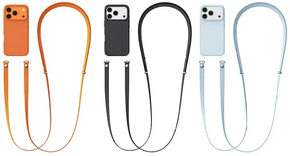 Phone lanyard Usams ZB360 1.08–2.08m oranžinis