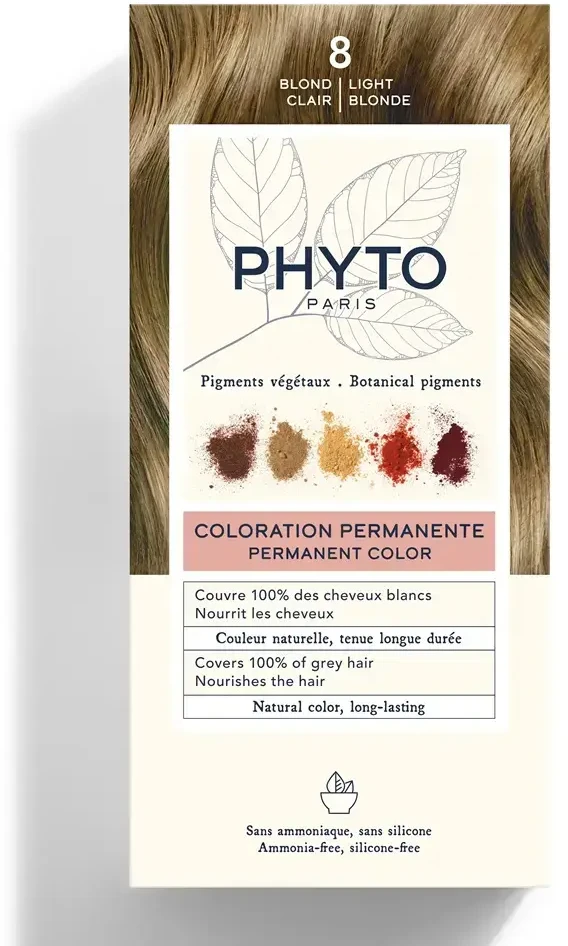 Phyto Paris Phyto Hair Colour By Phytocolor 8 Light Skirtas šviesiems plaukams 180g