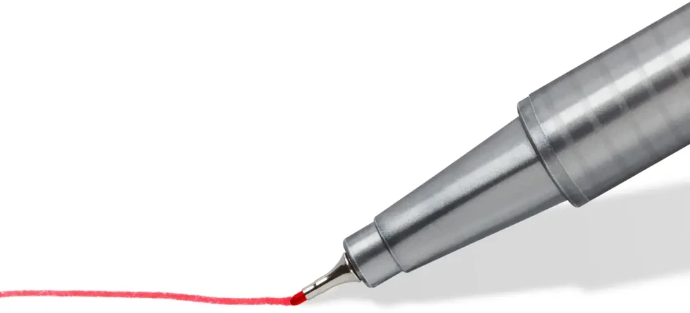 „Staedtler Fiber Fineliner“ TRIPLUS FINELINER, 10 spalvų dėklas (STA149)