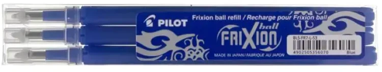 Pilot Pen Mėlyna Pilot papildymo rinkinys 3x Frixion Mėlyna (BLS-FR7-L-S3) (BLSFR7LS3)