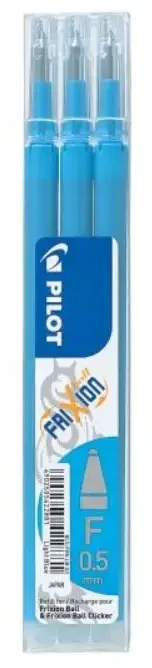 Pilot Pen Šerdelė tušinukui Pilot Frixion Point, 0,5mm, 3vnt, mėlynos spalvos