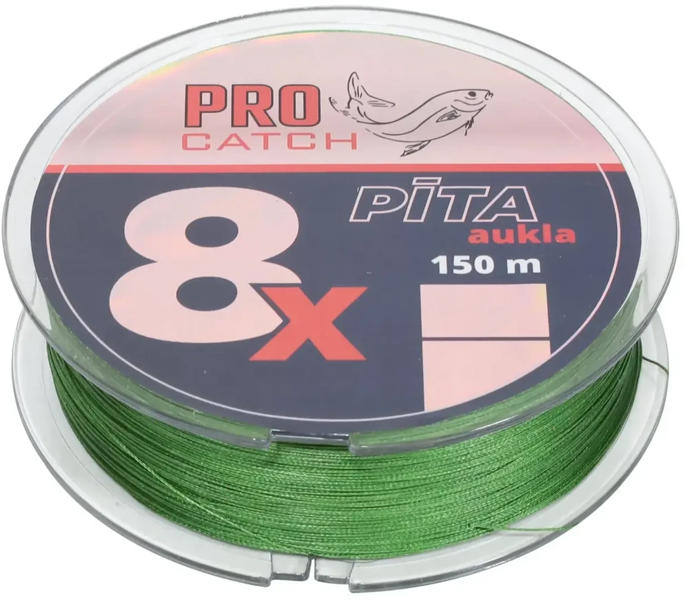 Meškerės vala Pro Catch X8 0.07mm 150m Žalia