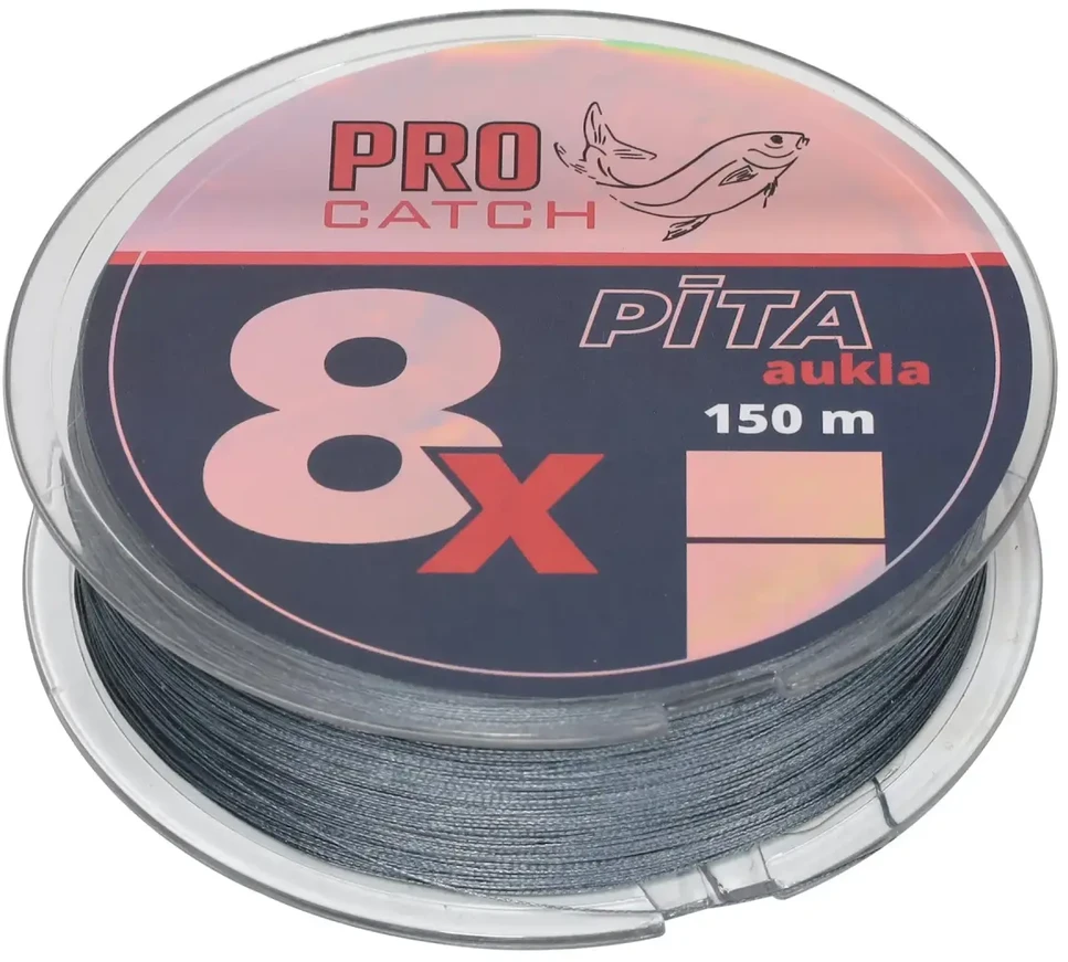 Neriamas valas Pro Catch X8 0.15mm 150m Pilkas