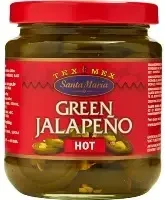 Santa Maria Aitriosios jalapeno paprikos, 215 / 110 g
