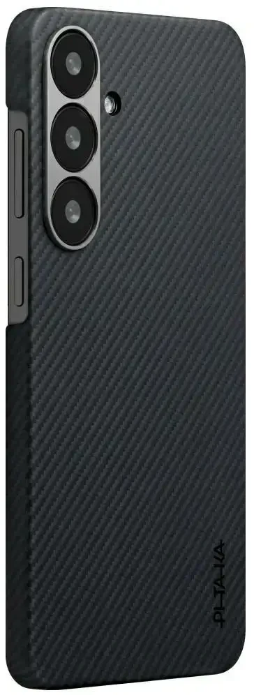 Dėklas PITAKA Ultra-Slim MagSafe skirtas Samsung Galaxy S25 juodos ir pilkos spalvos