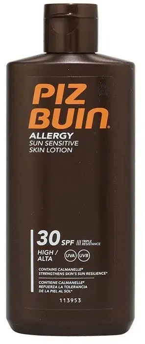 Antialerginis losjonas nuo saulės Piz Buin, SPF30, 200 ml