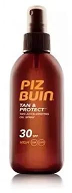 Piz Buin Tan & Protect įdegį spartinantis apsaugos nuo saulės aliejus su SPF 30, 150 ml