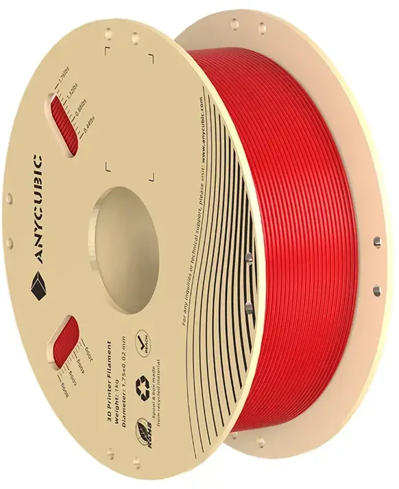 PLA Anycubic 1 KG Filament (Raudona)