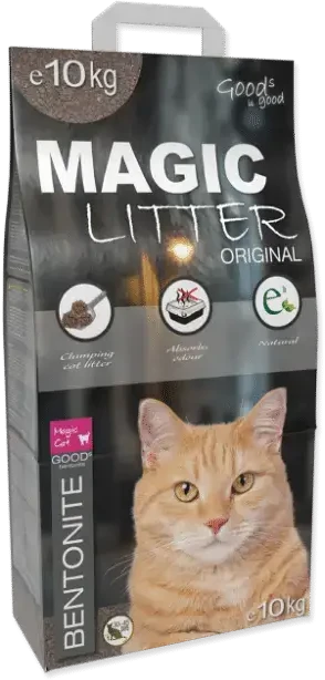 Placek Smiltis kaķu tualetēm : MAGIC LITTER Bentonite Original 10kg