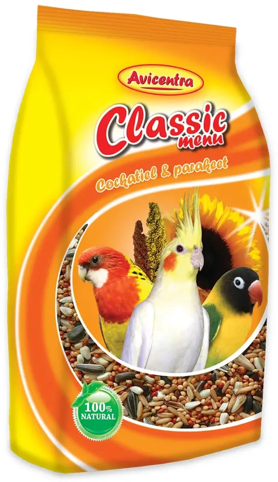 Placek Barība maziem un vidējiem papagaiļiem – Avicentra standard for small parrots, 1kg