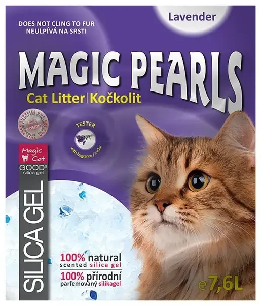 Placek Silikona pakaiši kaķu tualetei – Magic Pearl Lavender, 7,6 l