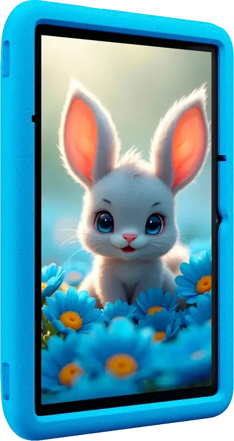 Planšetė Blackview Tab 60 Pro Kids LTE 10.1 colio HD+ 800x1280 IPS 60Hz 4GB/128GB aštuonių branduolių T606 1.6GHz 5MP priekinė/8MP galinė kamera Baterija 7700mAh be įkroviklio USB Type-C Android 15 SD kortelės lizdas Ocean Mėlyna
