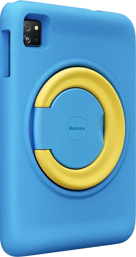 Planšetė Blackview Tab 60 Pro Kids LTE 10.1 colio HD+ 800x1280 IPS 60Hz 4GB/128GB aštuonių branduolių T606 1.6GHz 5MP priekinė/8MP galinė kamera Baterija 7700mAh be įkroviklio USB Type-C Android 15 SD kortelės lizdas Ocean Mėlyna