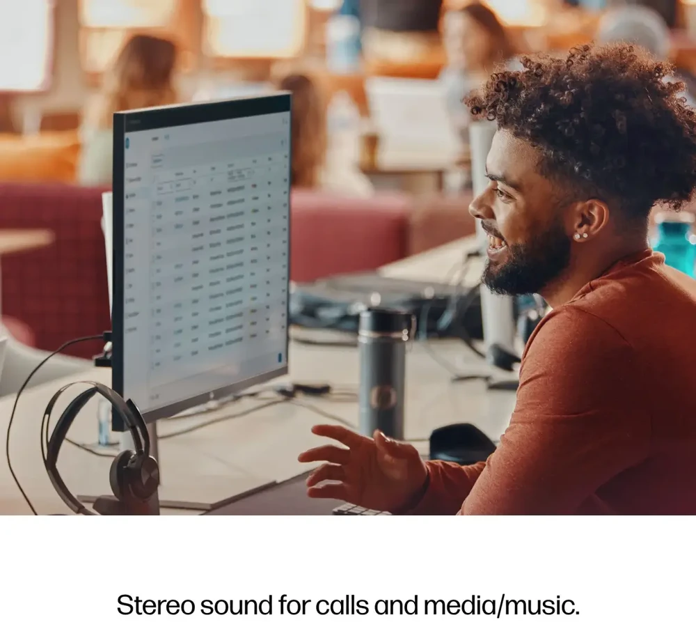 Plantronics/Poly Hewlett Packard (HP) HP Poly Voyager Focus 2 Microsoft Teams sertifikuotas USB-C-C Ausinės +USB-C/A adapteris + įkrovimo stovai Be lokalizacijos