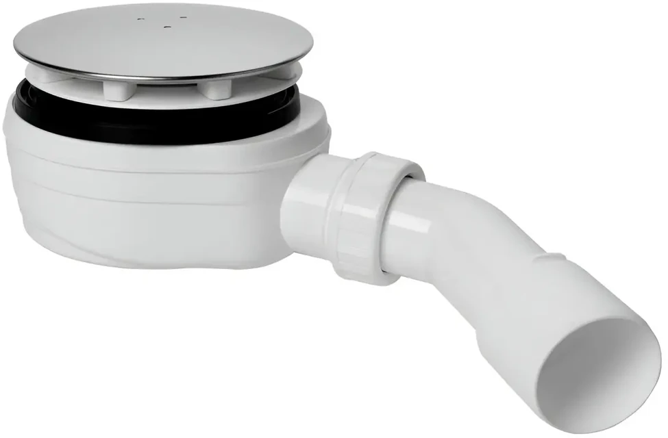 Plastbrno Sifonas dušui EWNN942 Inox, žemas, 45°, 40/50mm