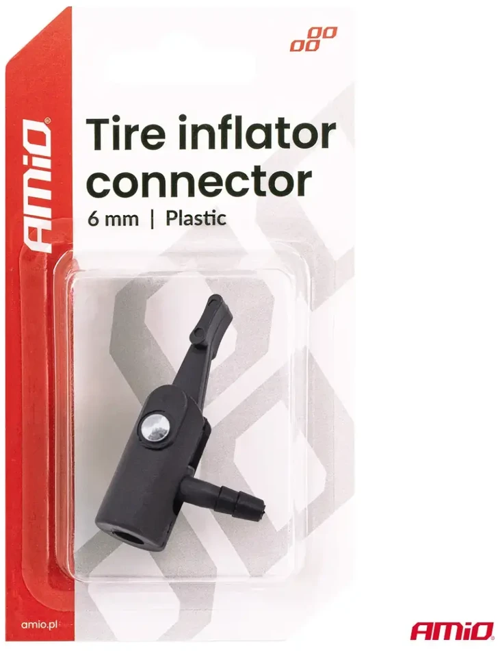 Plastikinis kompresoriaus adapteris 6 mm amio-04501