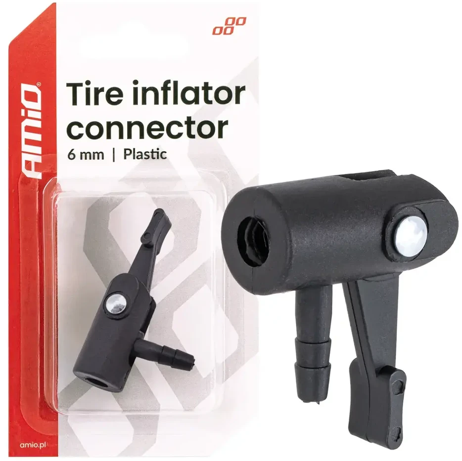 Plastikinis kompresoriaus adapteris 6 mm amio-04501