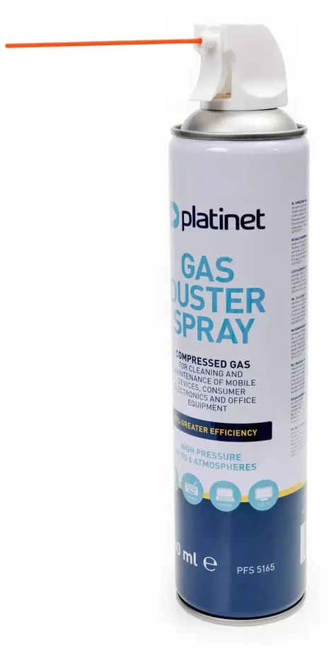 Valiklis Platinet PLATINET AIR DUSTER WITH TRIGGER SPRĘŻONE POWIETRZE 600ML Z PISTOLETEM PFS5165 [46162]