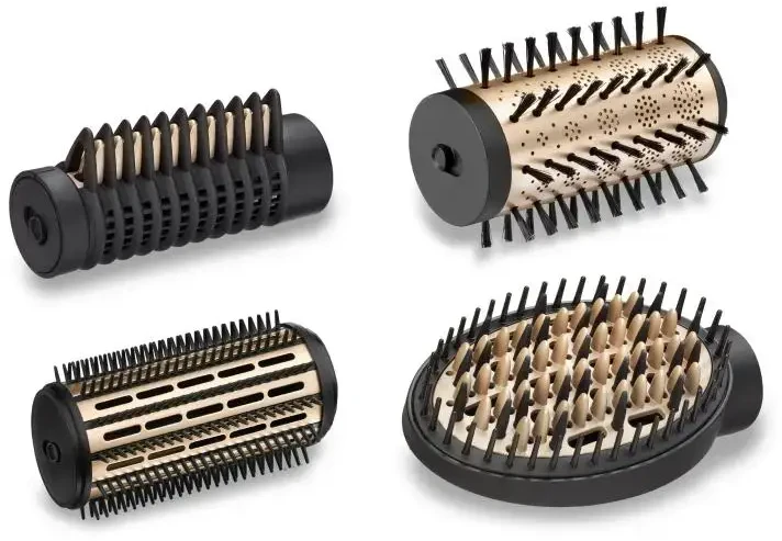 Plaukų džiovintuvas BaByliss Sukamoji karšto oro šukuosykle (AS970E) Big Hair Lustre juoda auksinė
