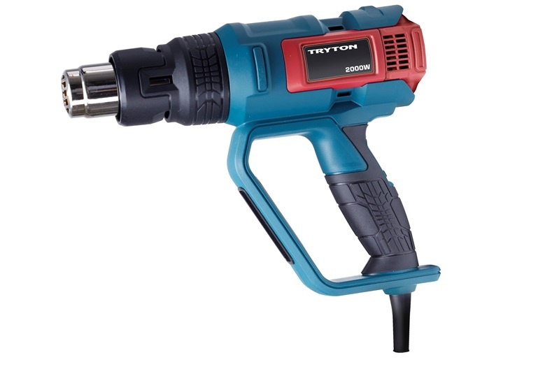 Tryton techninis fenas 2000 W galios karšto oro pistoletas, sklandus temperatūros reguliavimas 50–600 laipsnių Celsijaus