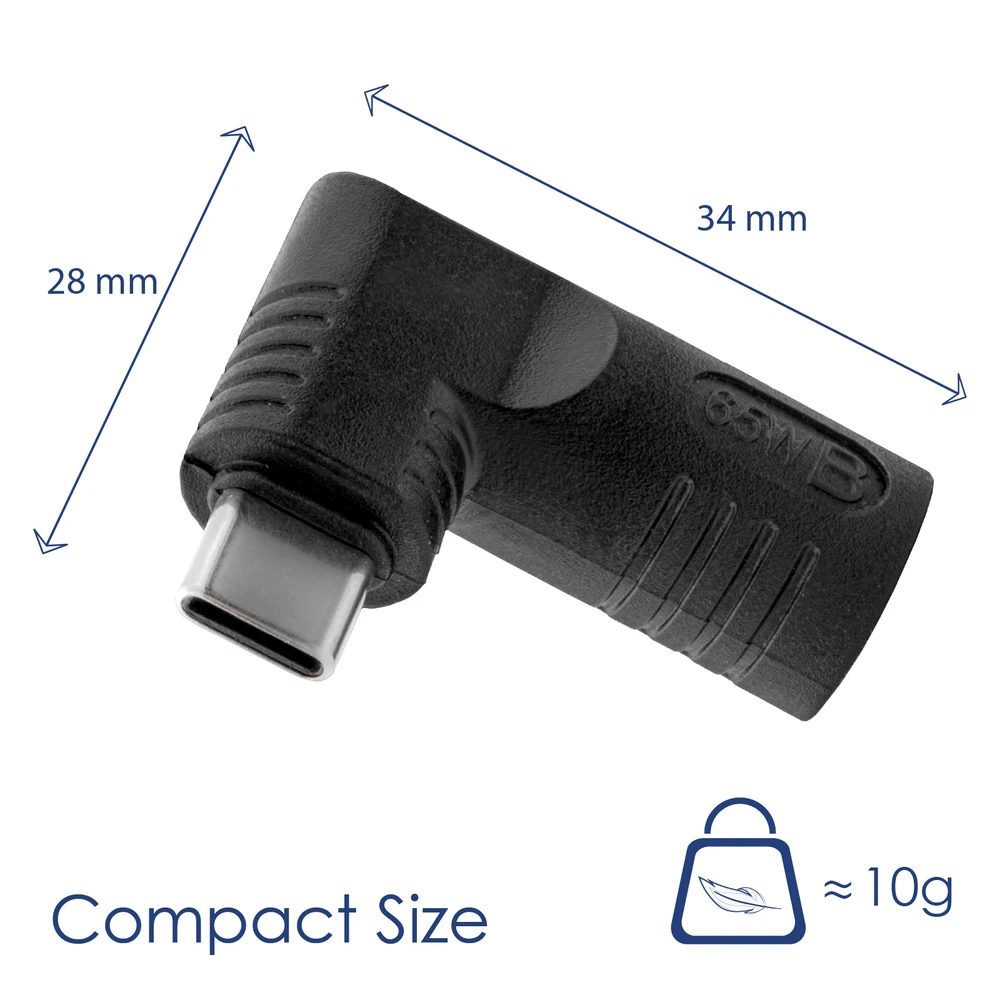DC 7.4/5 mm + kontaktas į USB Type-C adapteris - Lizdas kintamosios srovės adapteriui - Akyga AK-ND-D02