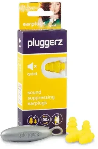 Tzmo Pluggerz, Quiet, Earplugs, 4 pcs Unisex