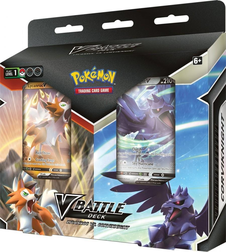Pokemon Pokemon TCG – Lycanroc vs. Corviknight V Battle Deck Bundle