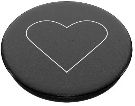 Popsockets 2 Baltas Heart Juodas 800667 telefono laikiklis – standard