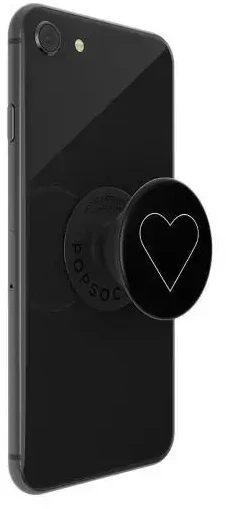 Popsockets 2 Baltas Heart Juodas 800667 telefono laikiklis – standard