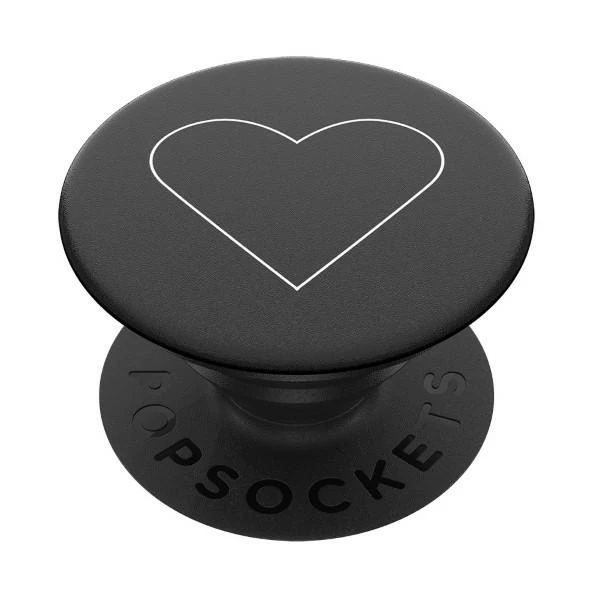 Popsockets 2 Baltas Heart Juodas 800667 telefono laikiklis – standard
