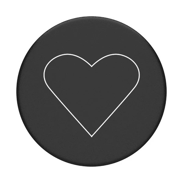 Popsockets 2 Baltas Heart Juodas 800667 telefono laikiklis – standard