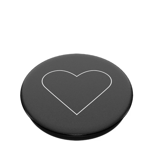 Popsockets 2 Baltas Heart Juodas 800667 telefono laikiklis – standard