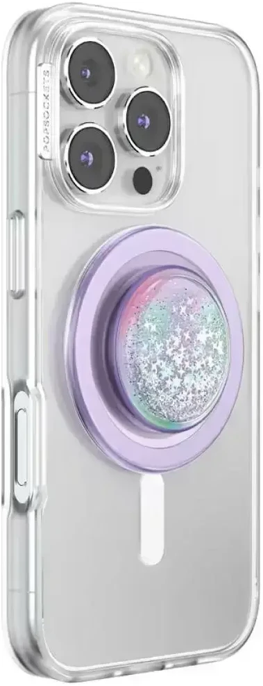 Popsockets Tidepool Squishy Unicorn Magic MagSafe uchwyt i podstawka do telefonu šviesiai violetinė