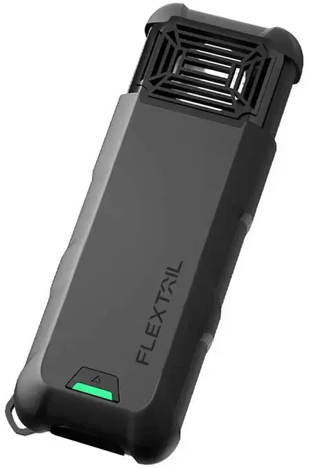 Nešiojamas du viename uodus atbaidantis Flextail Max Repel S (pilkas)