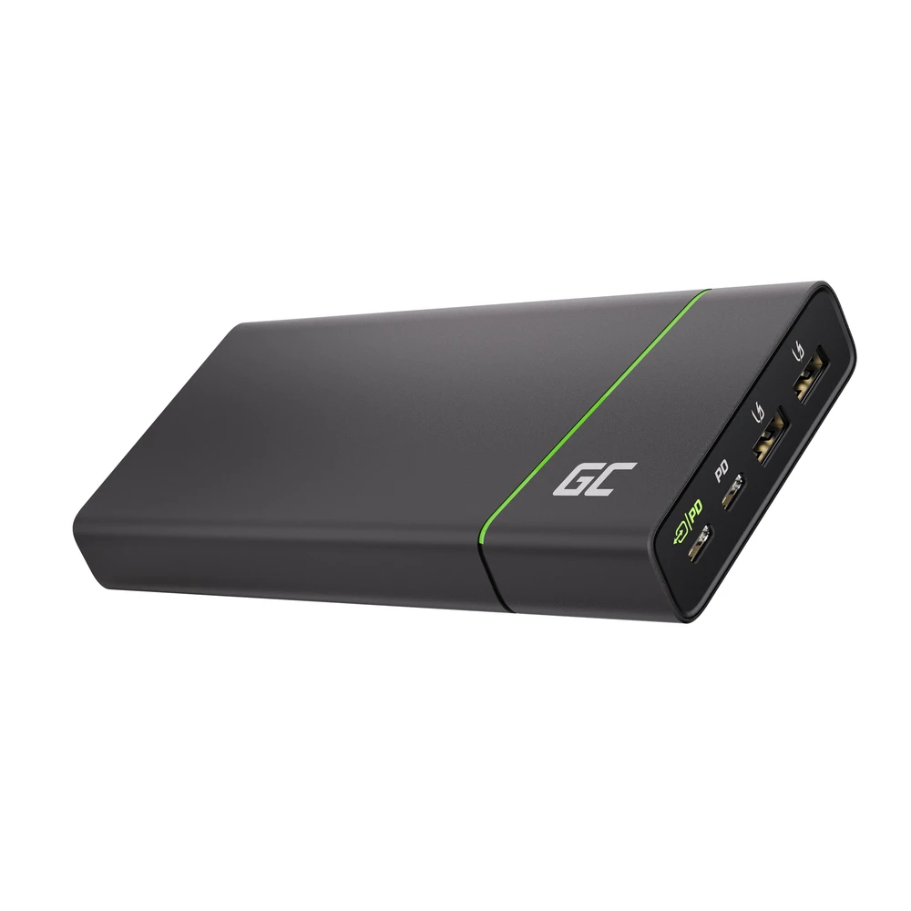 Green Cell Žalias Cell Power Bank Žalias Cell GC PowerPlay Ultra 26800mAh 128W 4 x USB