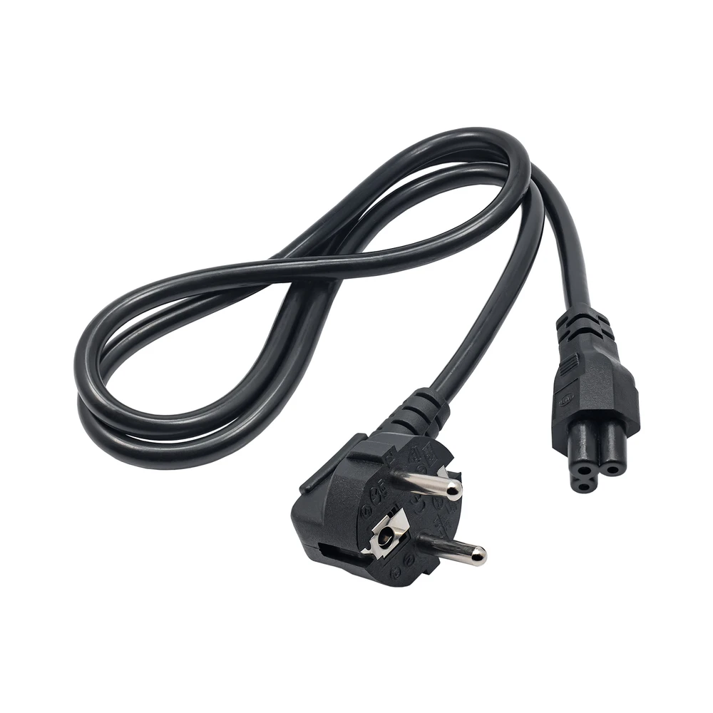 Maitinimo laidas IEC C5 su Euro kištuku 1m