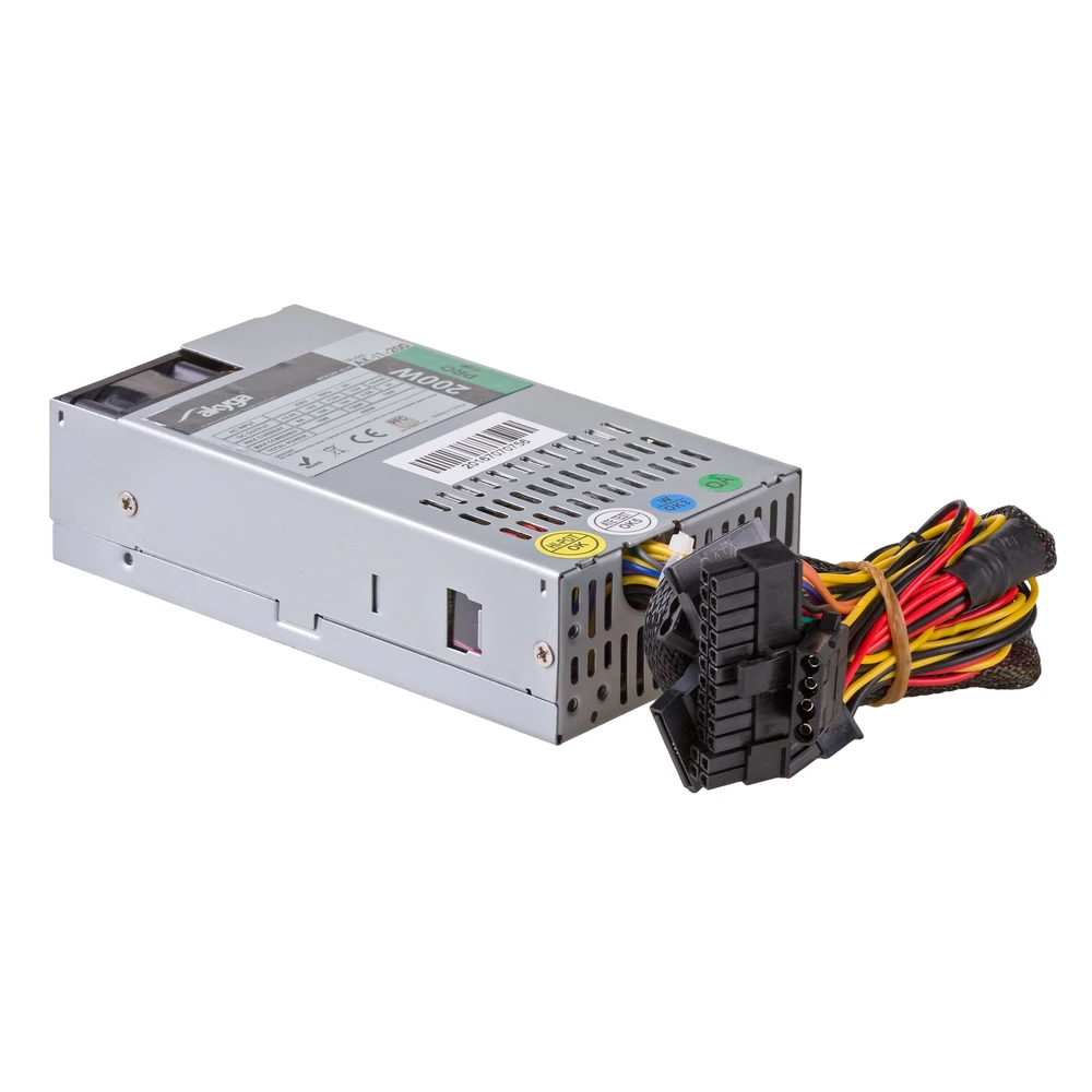 Akyga maitinimo šaltinis 1U mini ITX / Flex ATX 200W AK-I1-200 P4 PFC FAN 3xSATA