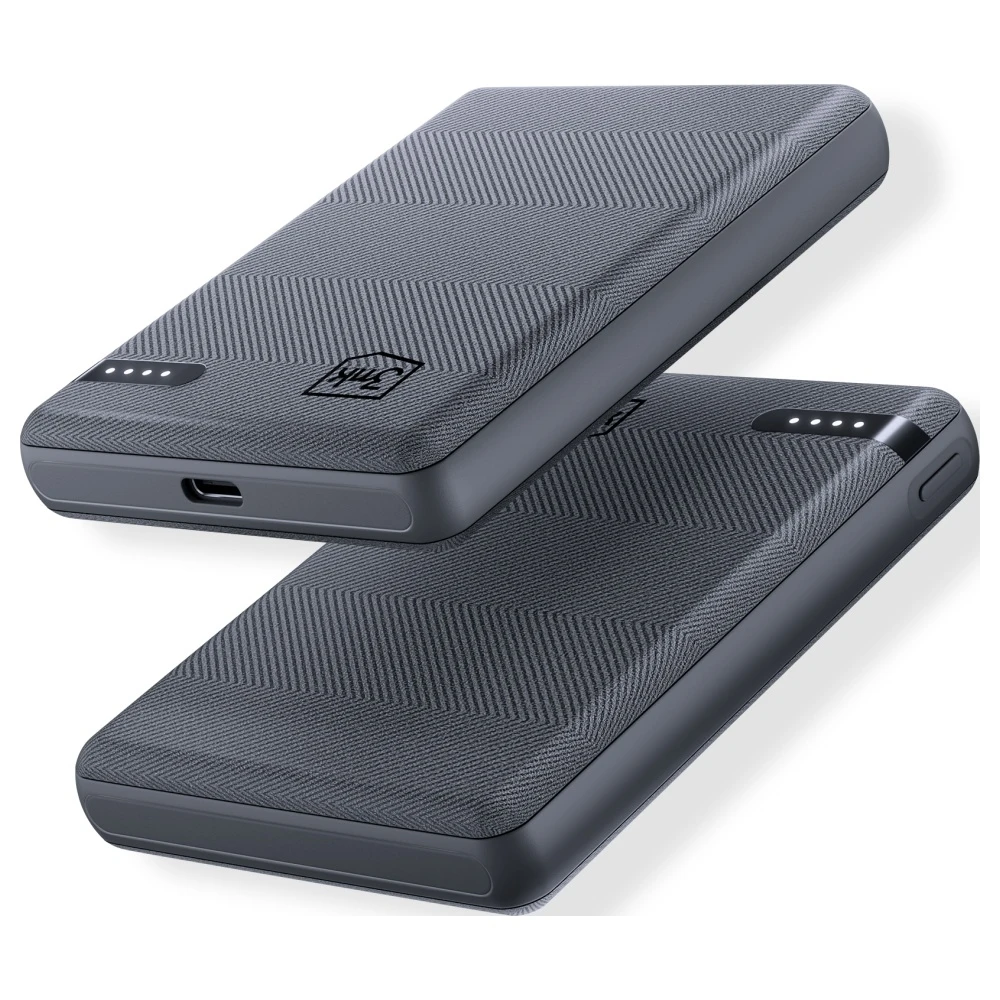 3Mk apsaugos priedai - 3mk kišeninė išorinė baterija 5000 mAh 12 W USB 1C-Pilkas