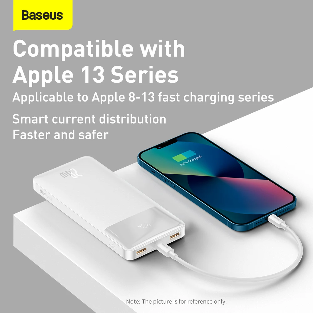 „Baseus Bipow Powerbank“, 10 000 mAh, 20 W (ax)