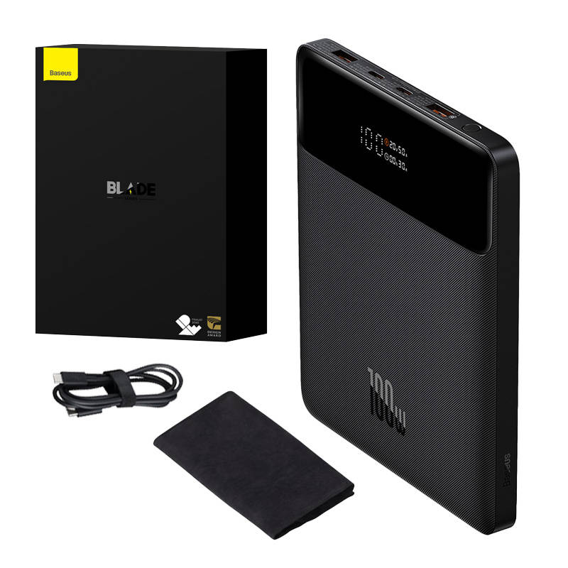 Powerbank Baseus Blade 20000mAh 100W (juoda)