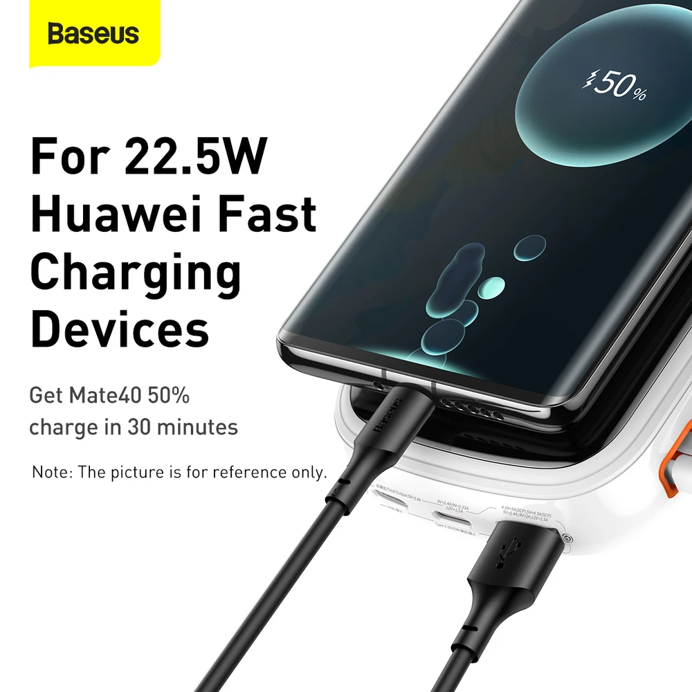 Baseus Qpow PRO Powerbank kabelis, 20000mAh, 20W (balta)
