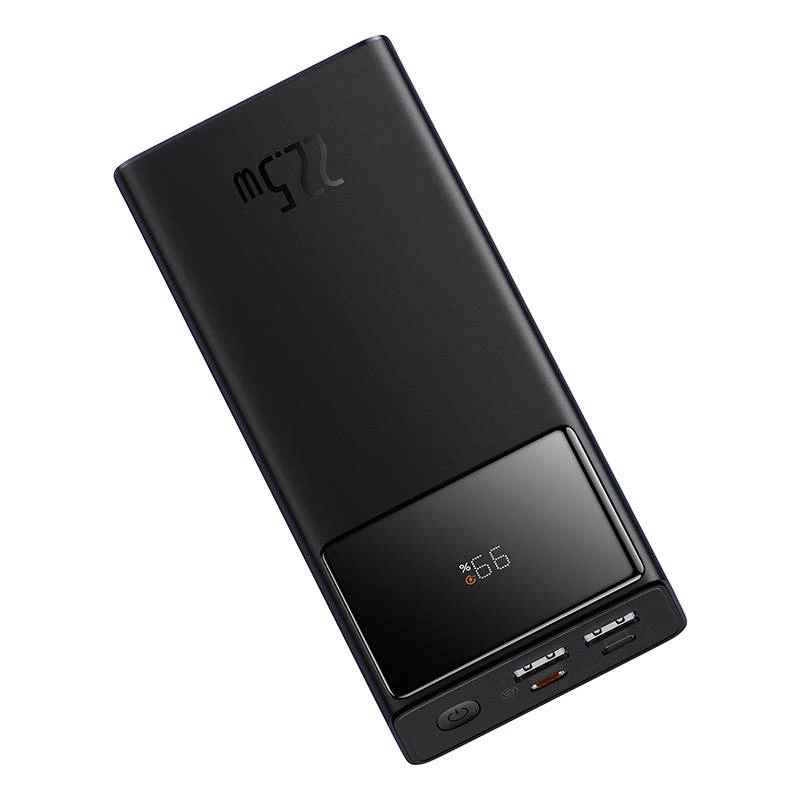 Baseus Star-Lord Powerbank, 30 000 mAh, USB, USB-C, 22.5 W (fekete)