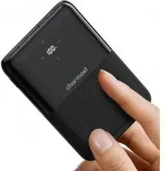 Powerbank Charmast S12 ( W1150 ) PD QC3.0 20W 10000 mAh Slim juodas