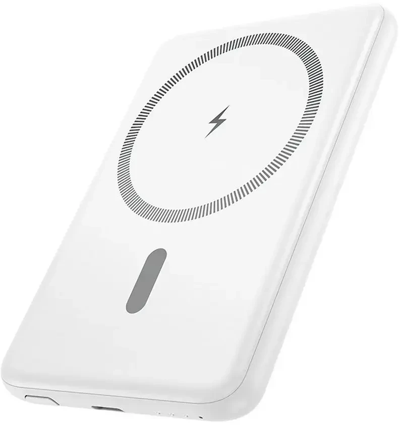Išorinė baterija, suderinama su „MagSafe Hoco 5000 mAh QC PD 2A 20W“, itin plona, J140A, balta