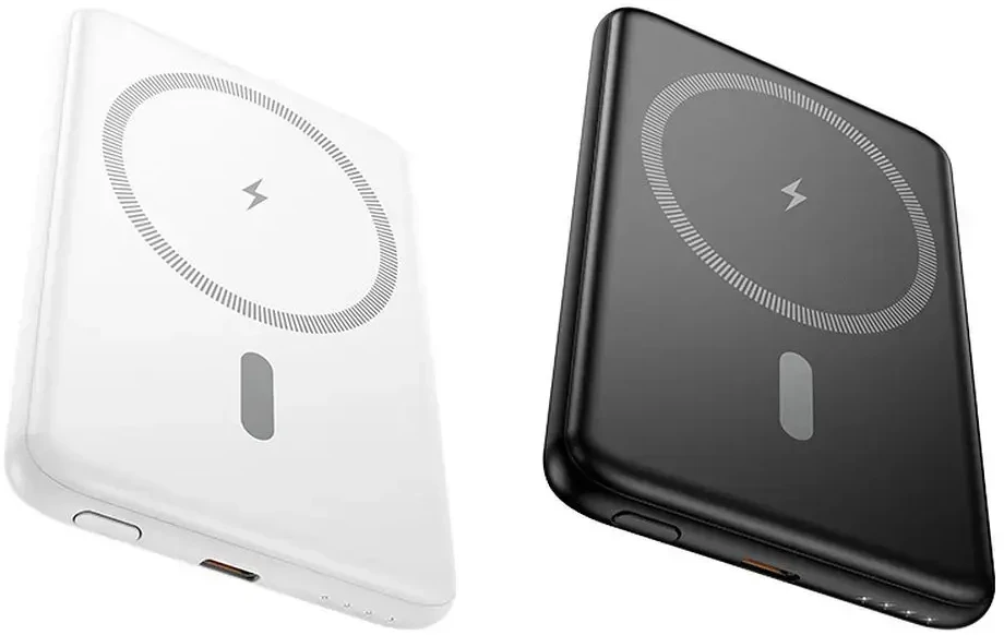 Išorinė baterija, suderinama su „MagSafe Hoco 5000 mAh QC PD 2A 20W“, itin plona, J140A, balta