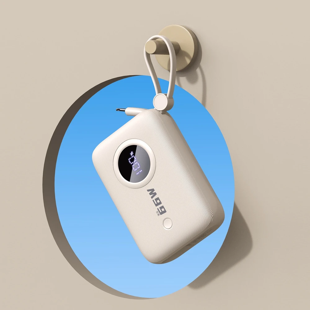 Dudao K14 10000mAh power bank su USB-C / Lightning kabeliais - gelsvas